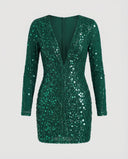 Shimmering Sequin Evening Dress for Women