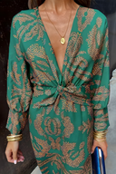 Knot Front V-Neck Maxi Dress for All Occasions