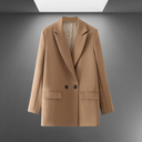Vintage Inspired Women's Double-Breasted Office Blazer