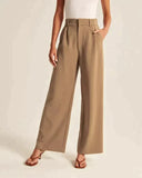 Chic High Waisted Wide Leg Trousers