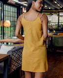 Button-Detail Summer Dress with Pockets for Women