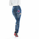 Floral High-Waist Jeans Leggings for Women