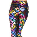Shimmering Scales Pattern Women's Leggings