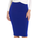 High Waist Women's Figure-Hugging Pencil Skirt