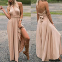 Chic Elastic Strap Wrap Dress