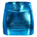 Glossy Women's Mini Skirt with Flattering Fit