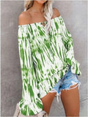 Off-Shoulder Ruffle Women's Blouse for Everyday Style