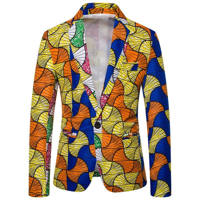 African Pattern Women's Blazer with Chic Design