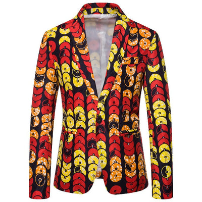 Women's Patterned Blazer with Stylish Cut