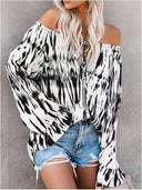 Off-Shoulder Ruffle Women's Blouse for Everyday Style