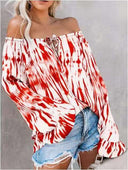 Off-Shoulder Ruffle Women's Blouse for Everyday Style