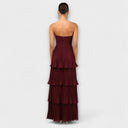 Lorena - Chic Strapless Layered Maxi Dress for Special Occasions