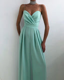 Chic High-Waist Spaghetti Strap Jumpsuit