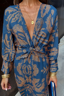 Knot Front V-Neck Maxi Dress for All Occasions
