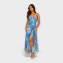Audrey Floral Print Dress for Women - Ideal for Events and Gatherings