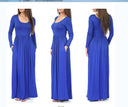 Chic Women's Maxi Dress with Pockets and Flowing Design