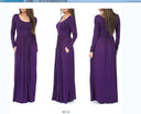 Chic Women's Maxi Dress with Pockets and Flowing Design