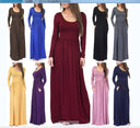 Chic Women's Maxi Dress with Pockets and Flowing Design