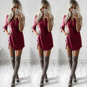 Chic Women's Shirt Dress with Stylish Side Slits