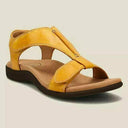 Heidi Solid Color Sandals with Velcro