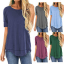 Chic Women's Oversized T-Shirt with Stylish Sleeve Accents