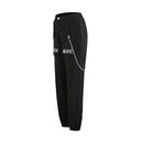 Stylish Cargo Pants with Chain Accents for Women