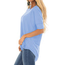 Chic Women's Oversized T-Shirt with Stylish Sleeve Accents
