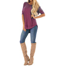 Chic Women's Oversized T-Shirt with Stylish Sleeve Accents