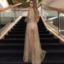 Chic Transparent Dress with Shimmering Accents