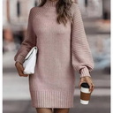 Long Sleeve Striped Mini Dress for Women
