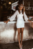Chic Women's Evening Dress with Statement Sleeves