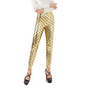 Shiny Star Pattern Leggings for Women