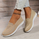 Chic Solid Color Knit Sneakers for Women