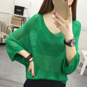 Chic Women's Knit Blouse - All-Season Style