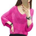 Chic Women's Knit Blouse - All-Season Style