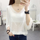 Chic Women's Knit Blouse - All-Season Style