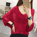 Chic Women's Knit Blouse - All-Season Style