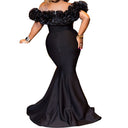Chic Evening Dress with Ruffled Hem Design