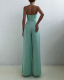 Chic High-Waist Spaghetti Strap Jumpsuit