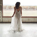 Embroidered Women's Evening Dress with Shimmering Accents