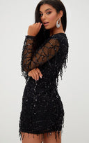 Sequin Tassel Dress for Chic Style