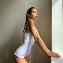 Slim Strap Ribbed Women's Bodysuit