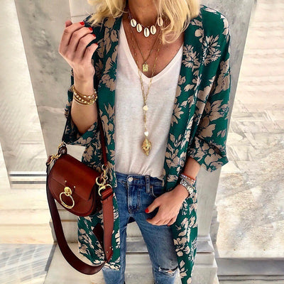 Floral Kimono for Women - Airy Design & Relaxed Fit