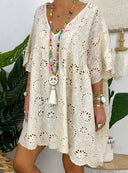 Romantic Broderie Style Airy Blouse for Women