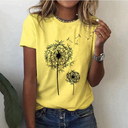 Chic Short Sleeve Graphic Tee for Everyday Wear