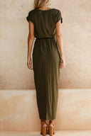 Chic Asymmetrical Round Neck Dress