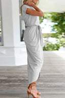 Chic Asymmetrical Round Neck Dress
