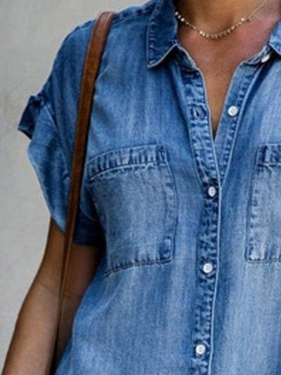 Chic Denim Shift Dress for Everyday Style