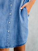 Chic Denim Shift Dress for Everyday Style