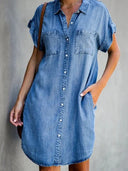 Chic Denim Shift Dress for Everyday Style